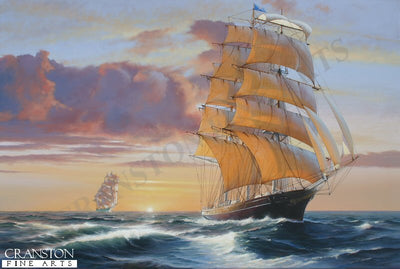 Cutty Sark and Thermopylae by Ivan Berryman.