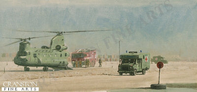MERT Arriving at Camp Bastion by Graeme Lothian.