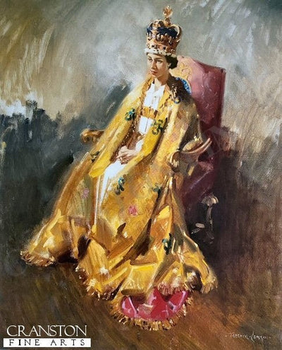 Coronation Study - Her Majesty Queen Elizabeth II by Terence Cuneo.