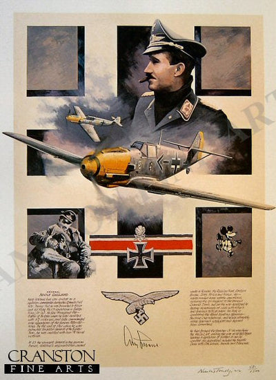 Fighter Legend - Adolf Galland by Nicolas Trudgian.