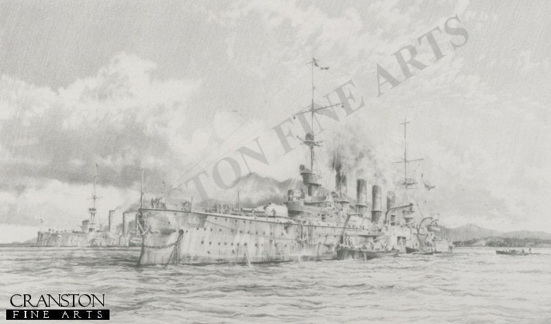 Scharnhorst at Anchor by Robert Taylor.
