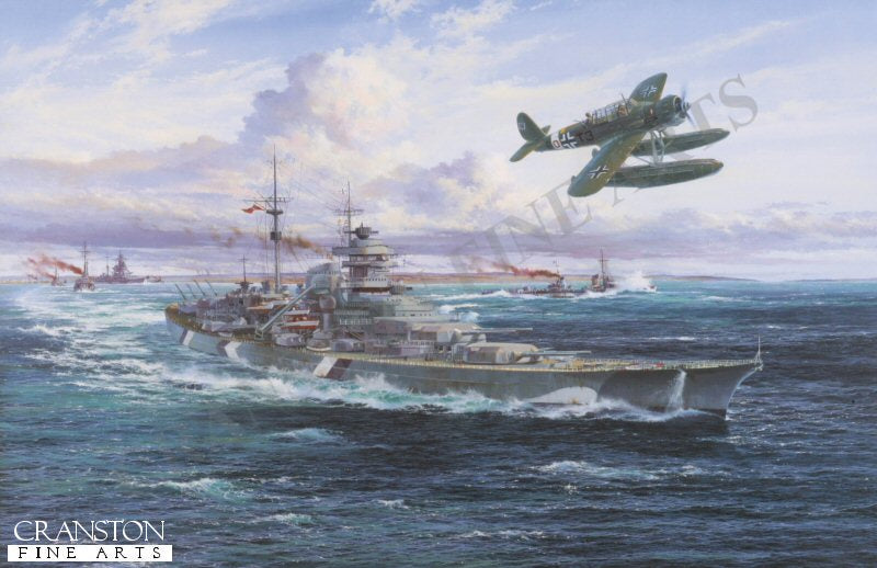Battleship Bismarck by Simon Atack.