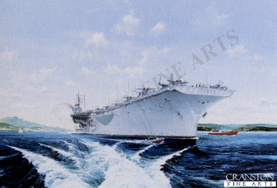 USS Constellation departs Hobart by Randall Wilson.