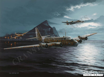 Raid on the Rock - Tribute to the Crews of the Regia Aeronautica by Ivan Berryman. (B)