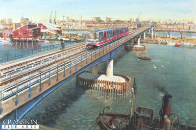 Terence Cuneo - Docklands Light Railway.