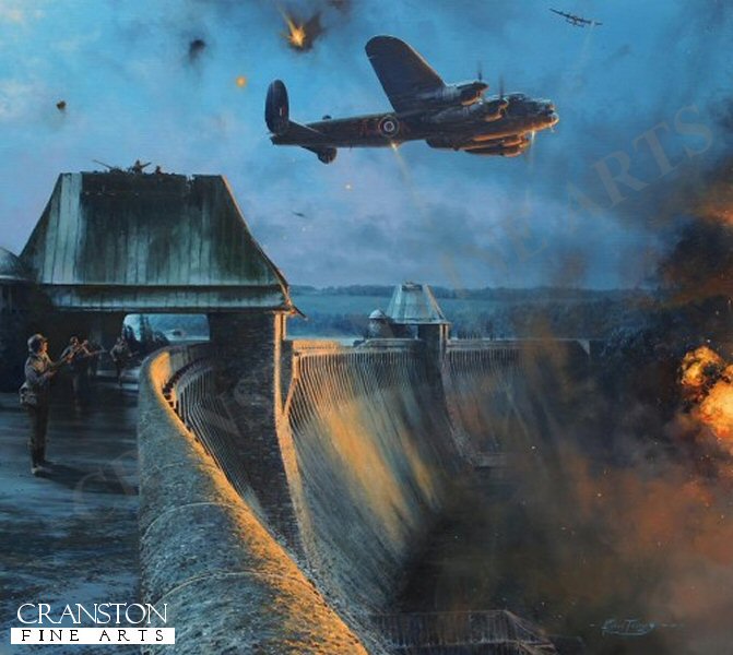 The Dambusters - Last Moments of the Möhne Dam by Robert Taylor. (B)