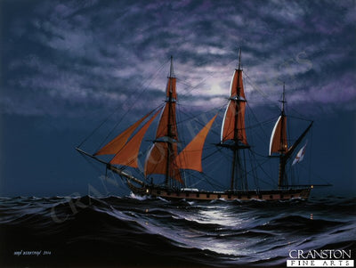 HMS Euryalus - Shadowing the Fleet by Ivan Berryman.