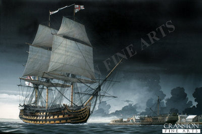 HMS Victory - Home Before the Squall by Ivan Berryman. (B)