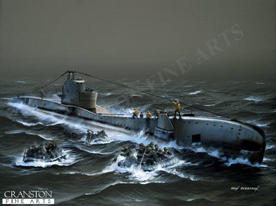 HMS Torbay - Opration Flipper by Ivan Berryman. (C)