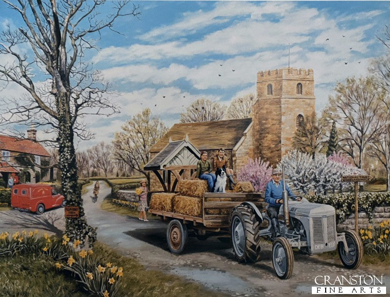 Springtime Village by Trevor Mitchell