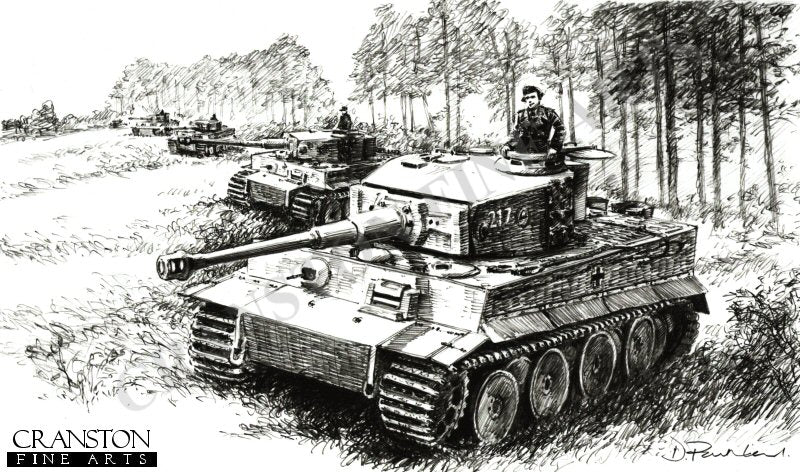The Firing Line, North of Malinava Latvia, 22nd July 1944 by David Pentland.