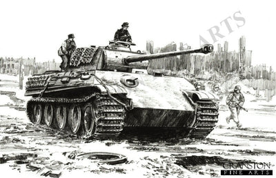 Panther on the loose, Berlin, 2nd May 1945 by David Pentland.
