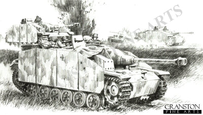 Rearguard on the Duna Front, Latvia, 4th August 1944 by David Pentland. (B)