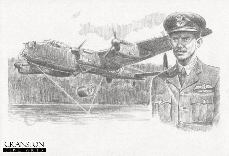 Tribute to the 617 Sqn Dambusters Crew of Lancaster AJ-P by David Pentland.