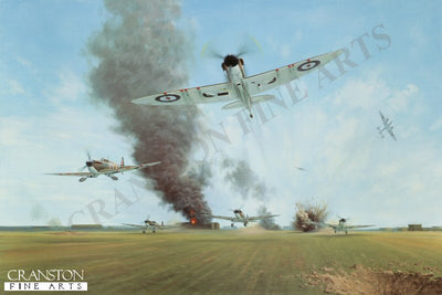 Battle of Britain, Manston, 12th August 1940 by Gerald Coulson.