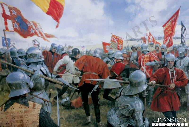 The Battle of Bosworth - the Melee - Norfolk versus Oxford by Graham Turner