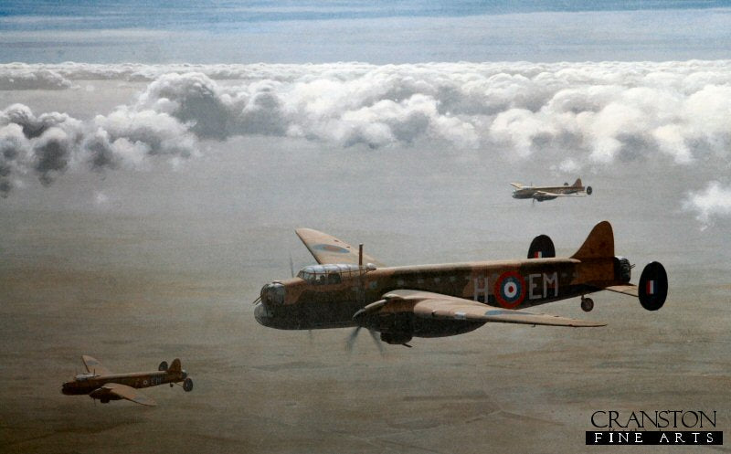 Avro Manchesters of 207 Sqn by Keith Woodcock.