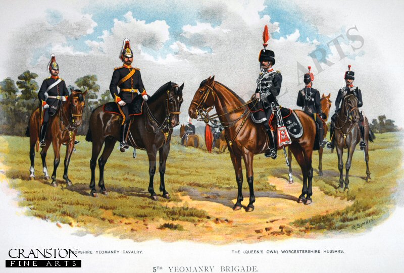 5th Yeomanry Brigade by Richard Simkin
