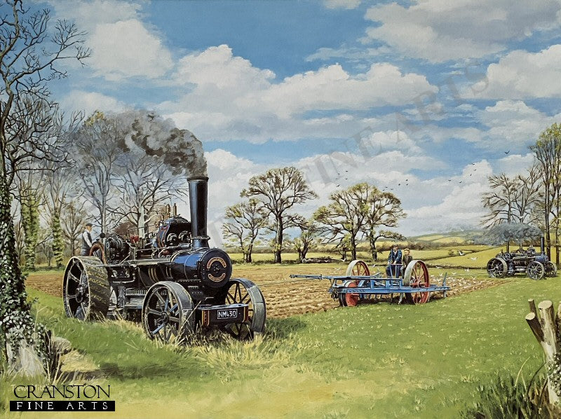 Tweedledee and Tweedledum - Ploughing Engines by Trevor Mitchell.
