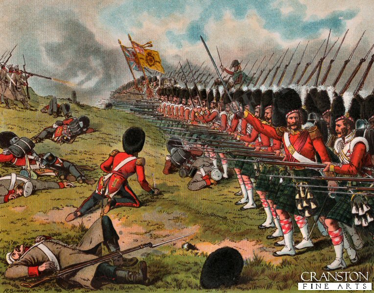 The Advance of the 93rd Sutherland Highlanders at the Battle of Alma, 1854 by Richard Simkin