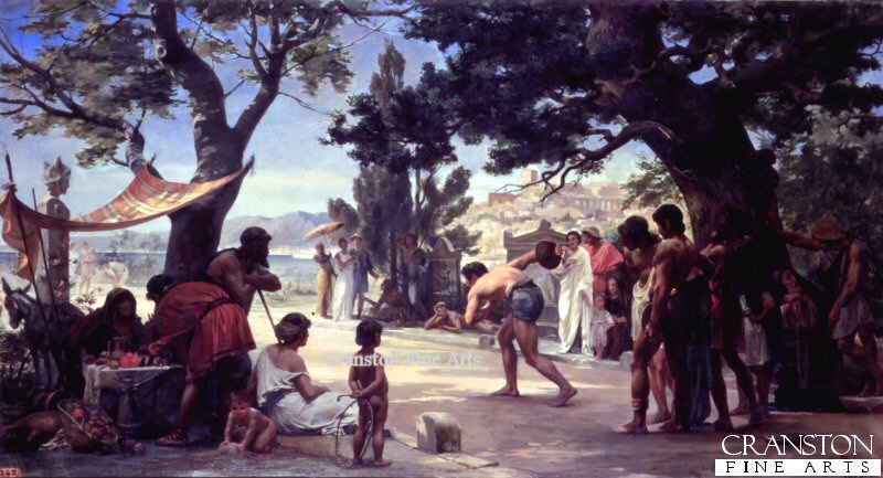 Throwing the Discus by Eduard Joseph Danton.
