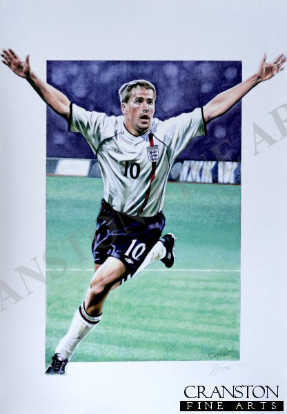 Michael Owen - The German Hat Trick by Robert Highton.
