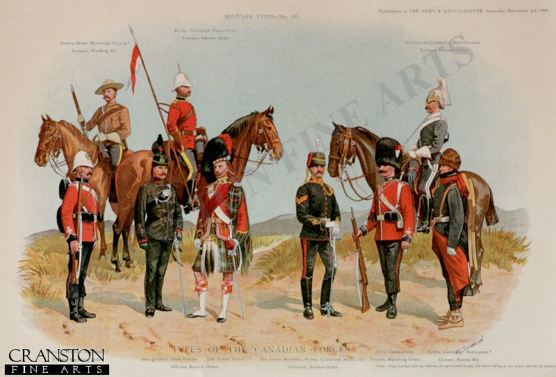 Types of the Canadian Forces by Richard Simkin