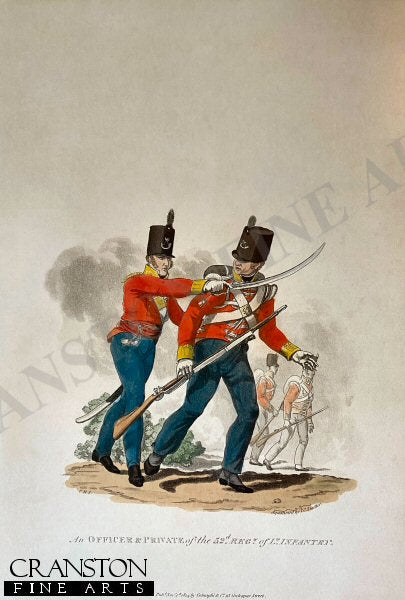 An Officer & a Private of the 52nd Regiment of Infantry by J C Stadler after Charles Hamilton Smith.