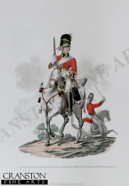 Private, 2nd or Royal North British Dragoons (Greys) by J C Stadler after Charles Hamilton Smith.