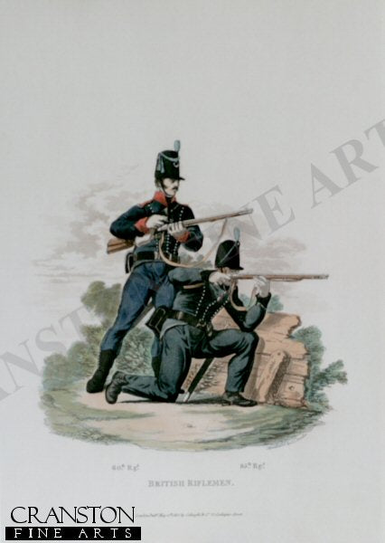 British Riflemen (60th Regiment & 95th Regiment) by J C Stadler after Charles Hamilton Smith.