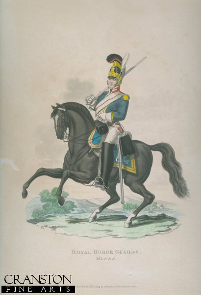 Royal Horse Guards, Blues by J C Stadler after Charles Hamilton Smith.