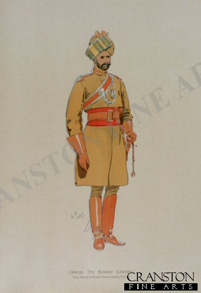 Officer 7th Bombay Lancers by John Charlton (1897)