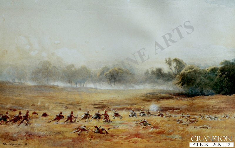Pinned Down (Highlanders Engage Boers) by John Farquharson