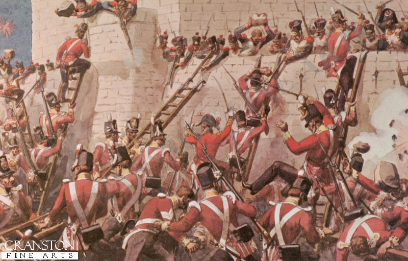 30th Foot at the Storming of Badajoz by Richard Simkin.