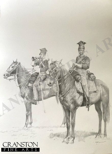 Officer and Bugler, 17th Lancers, Balaclava by Chris Collingwood.