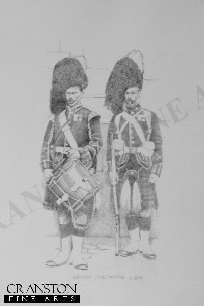 Drummer and Infantryman, Cameron Highlanders c.1890 by Chris Collingwood.