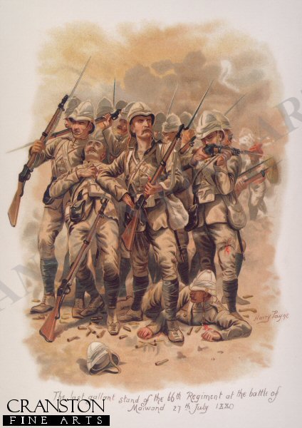 The Last Gallant Stand of the 66th Regiment at the Battle of Maiwand 27th July 1880 by Harry Payne