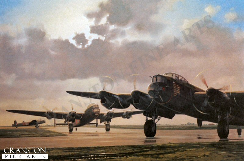 Lancaster BIIIs of 61 Sqn RAF by Keith Woodcock.