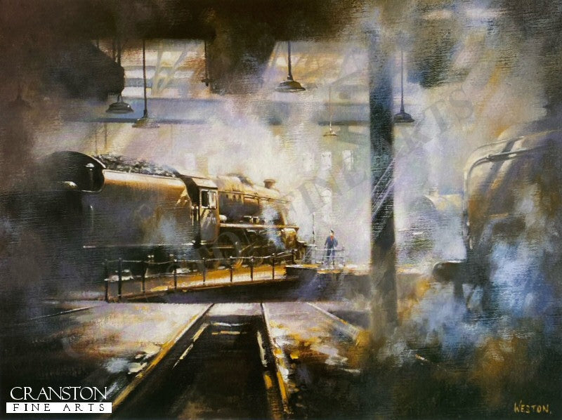 Black 5 on Shed by David Weston