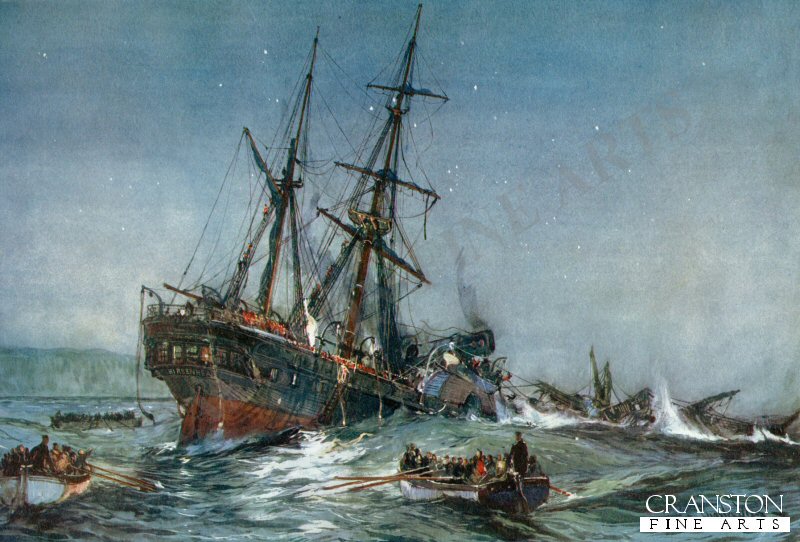 The Wreck of the Birkenhead 1852 by Charles Dixon. (B)