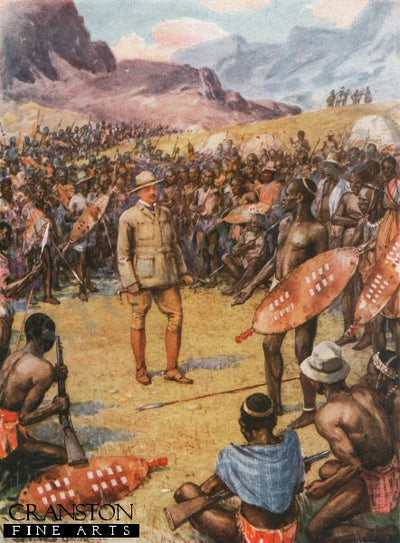 Cecil Rhodes with the Matabeles by Howard Davie (P)