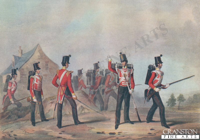 Regiments of Light Infantry (Showing the 90th Light Infantry) by J H Lynch after M A Haye