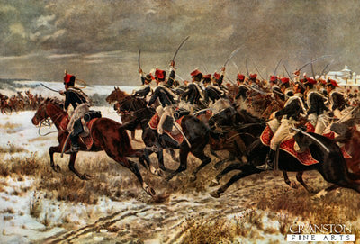 The Charge of the 10th Hussars at Beneventi by William Barnes Wollen
