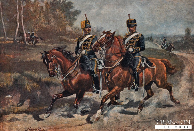 The 4th (Queen's Own) Hussars in Review Order : Reconnoitring by Harry Payne.
