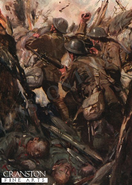 They Bombed and Bayoneted Their Way up the Enemy Trench by Cyrus Cuneo. (PC)
