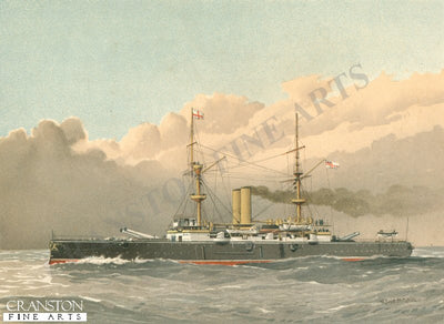 HMS Royal Sovereign by W Fred Mitchell. (P)