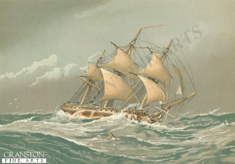 A 28 Gun Frigate About 1794 by W Fred Mitchell (P)