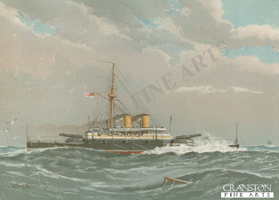 HMS Rodney by W Fred Mitchell. (P)