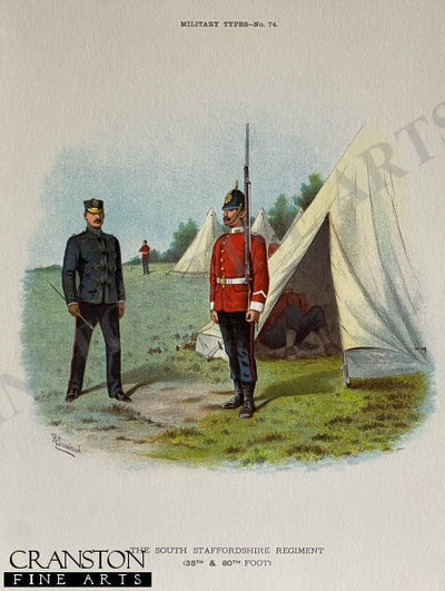 South Staffordshire Regiment (38th and 80th foot) by Richard Simkin (P)