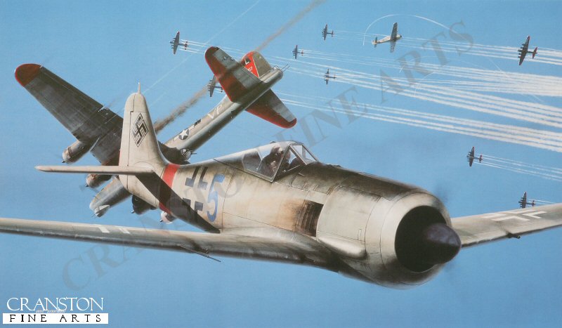Cat Among the Pigeons (FW190) by Ivan Berryman. (C)